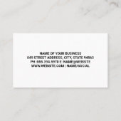 Rode Takelwagen | Auto Diensten Visitekaartje (Achterkant)