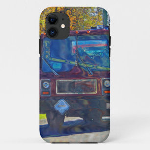 Rode Tanker Truck voor Truck-liefhebbers iPhone 11 Hoesje