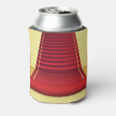 Rode tapijt Elegantie: achtergrond. Blikjeskoeler (Blikje Achterkant)