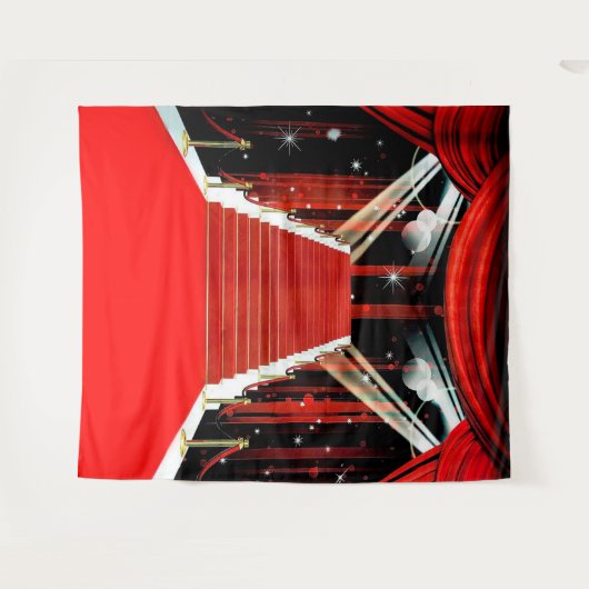 Rode tapijt foto achtergrond wandkleed (Voorkant (horizontaal))