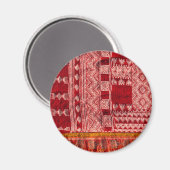 Rode tapijt op de markt magneet (Voorkant / Achterkant)