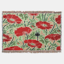 Rode  tapijtschelp deken