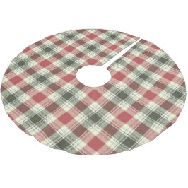 Rode Tartan kerstboom basis Hoesje omhoog Kerstboom Rok