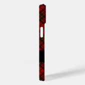 Rode tartan Kerstmis geruite winterpatroon Monogra Case-Mate iPhone Case (Achterkant / Rechts)