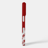 Rode tartan plaid en kant Case-Mate iPhone case (Achterkant / Rechts)