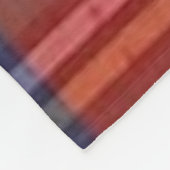 Rode Tartan Plaid & Witte Pine Tree Silhouet Fleece Deken (Hoek)