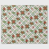 Rode Tattoos Rozen Cadeaupapier (Vlak)