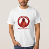 Rode team met uw slogan - InfoSec/Pen testen T-shirt (Voorkant)