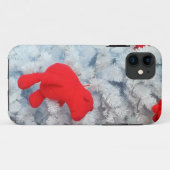 Rode Teddy-beer in de kerstboom Case-Mate iPhone Case (Achterkant (horizontaal))