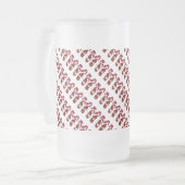 Rode Teenslippers Matglas Bierpul (Voorkant links)