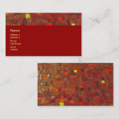 rode tegels visitekaartje (Voorkant / Achterkant)