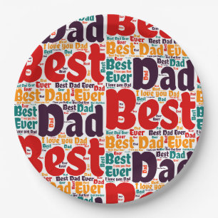 Rode tekst Beste vader ooit Papieren Bordje