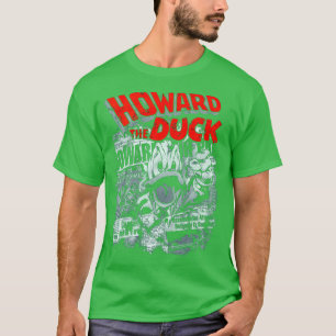 Rode tekst Howard kunst de Duck cadeau voor fans T-shirt