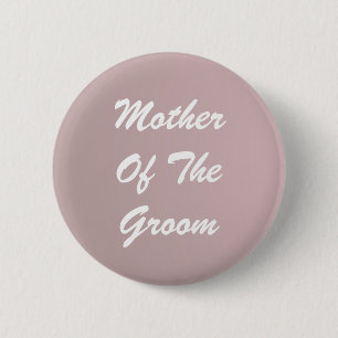 Rode tekst Moeder van de bruidegom Pinback knop Ronde Button 5,7 Cm
