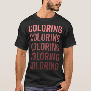 Rode tekstkleuring t-shirt