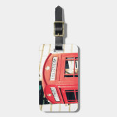rode telefooncel bagagelabel (Voorkant verticaal)