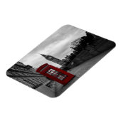 Rode telefooncel in Londen rechthoekige magneet (Linkerzijde)