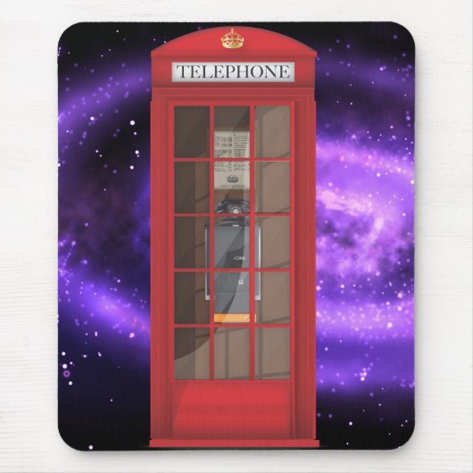 Rode telefooncel muismat (Voorkant)