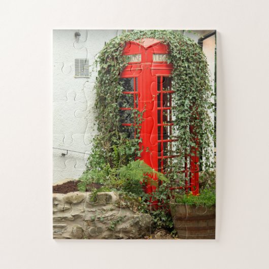 Rode telefoondoos 30-pc legpuzzel (Verticaal)