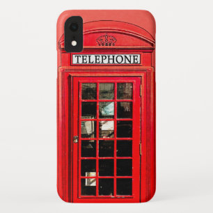 Rode telefoondoos - Brits iPhone XR Hoesje van het
