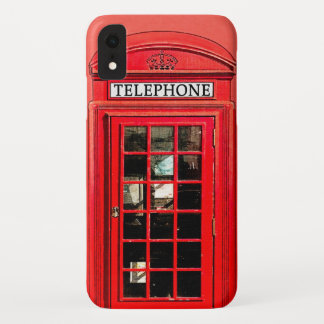 Rode telefoondoos - Brits iPhone XR Hoesje van het