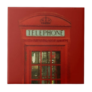 rode telefoondoos tegeltje