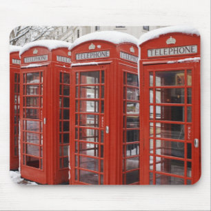 Rode telefoons bij Big Ben Muismat