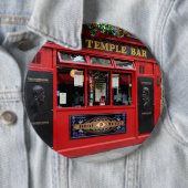 Rode tempelbalk, knop in Dublin Ronde Button 6,0 Cm (In situ)