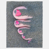 RODE TENEN FLEECE DEKEN (Voorkant)