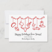 Rode Texas Vakantie Hangende Iconen (Voorkant)