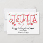 Rode Texas Vakantie Hangende Iconen (Voorkant)