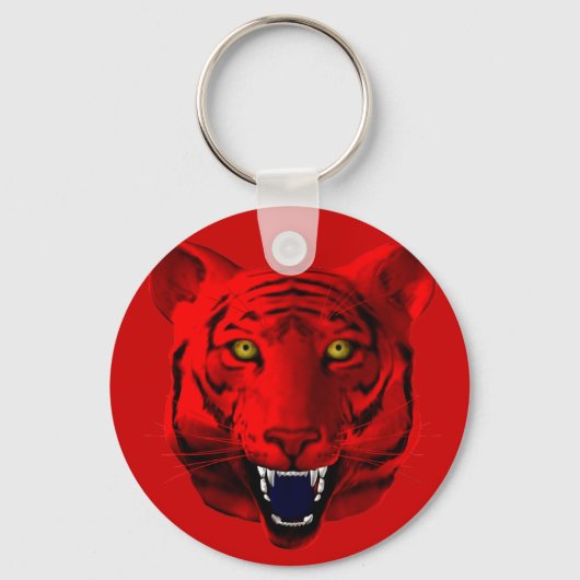 Rode tijger sleutelhanger (Voorkant)