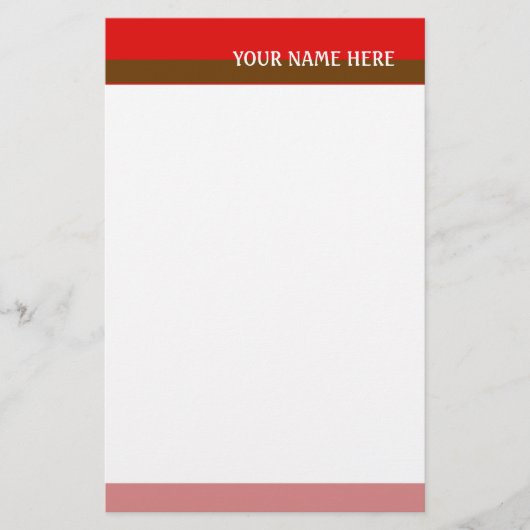 Rode tinten briefpapier (Voorkant)