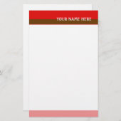 Rode tinten briefpapier (Voorkant / Achterkant)
