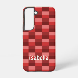 Rode tinten kleurblokken samsung galaxy hoesje