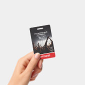 Rode Toegangs Pas Logo QR Code Deelnemer Conferent Badge (Handheld)