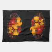 Rode tomaten, geeltomaten theedoek (Horizontaal)