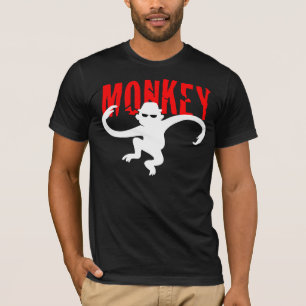 Rode ton met apen shirt