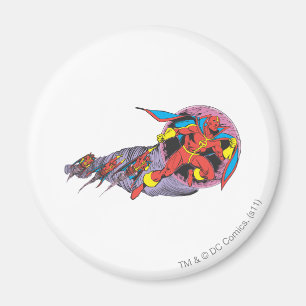 Rode tornado in windbeweging magneet