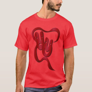 Rode tragedie van het Rode Theater Masker Mannen v T-shirt