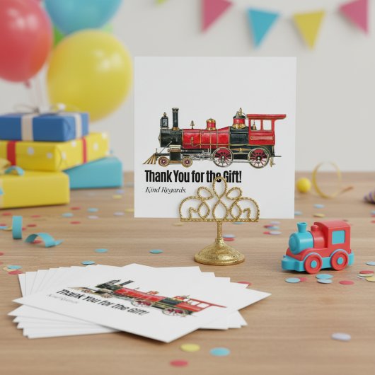 Rode trein dank u kaart