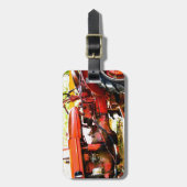 rode trekker bagagelabel (Voorkant verticaal)