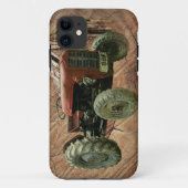rode trekker, bijtende schuur Case-Mate iPhone case (Achterkant)