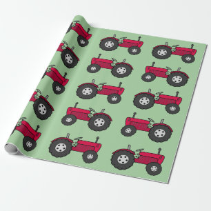 rode trekker cadeaupapier