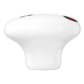 Rode trekker keramische knop (Zijkant)