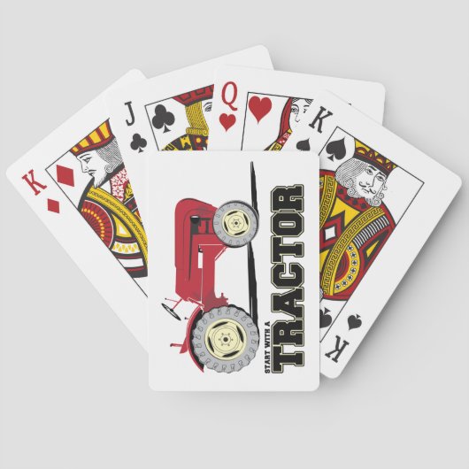  rode trekker pokerkaarten (Achterkant)