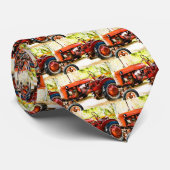 rode trekker stropdas (Opgerold)