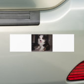 rode tri Puppy mini aussie Bumpersticker (Op auto)