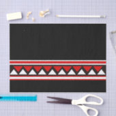 Rode tribale driehoeken tissuepapier (Craft)