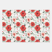 Rode trui Bloemen Hart Macarons Verjaardag Inpakpapier Vel (Voorkant 2)